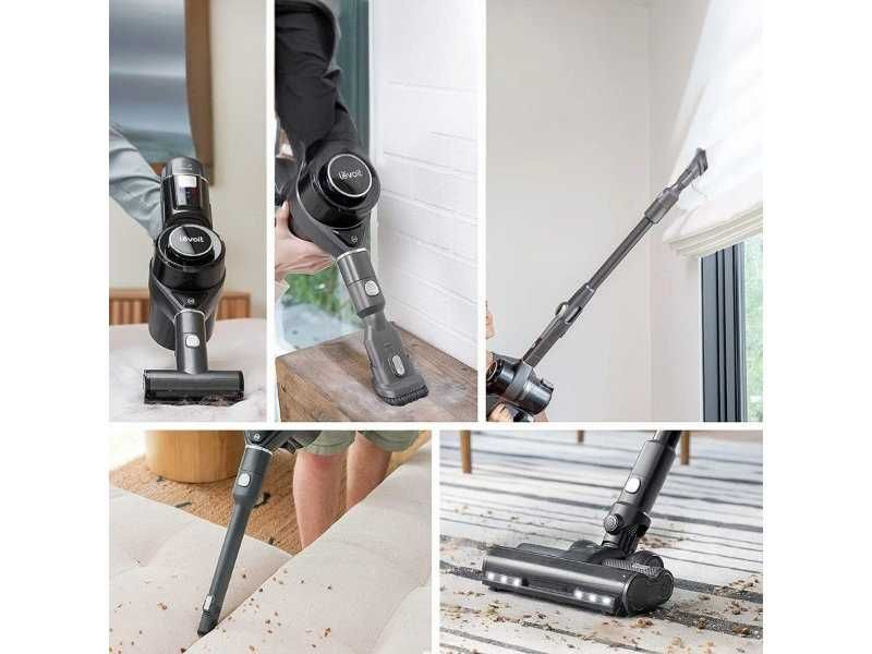 Вертикална Безкабелна Прахосмукачка Levoit VortexIQ 40 Flex