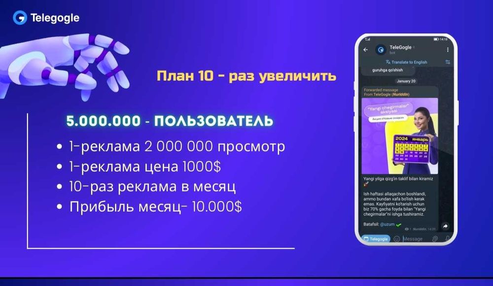 Sherikchilik IT Loyhaga tayyor biznes