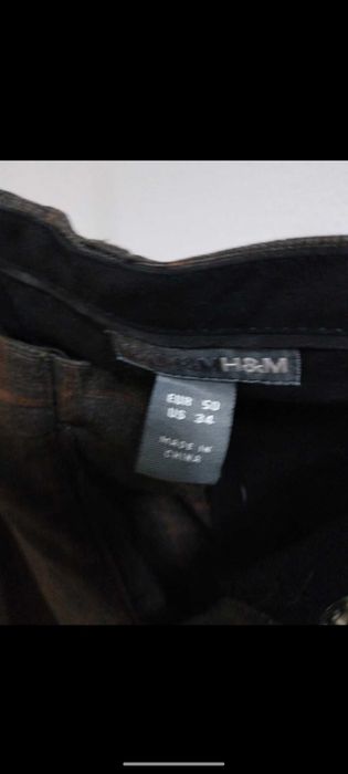 Pantaloni eleganti marro si negru