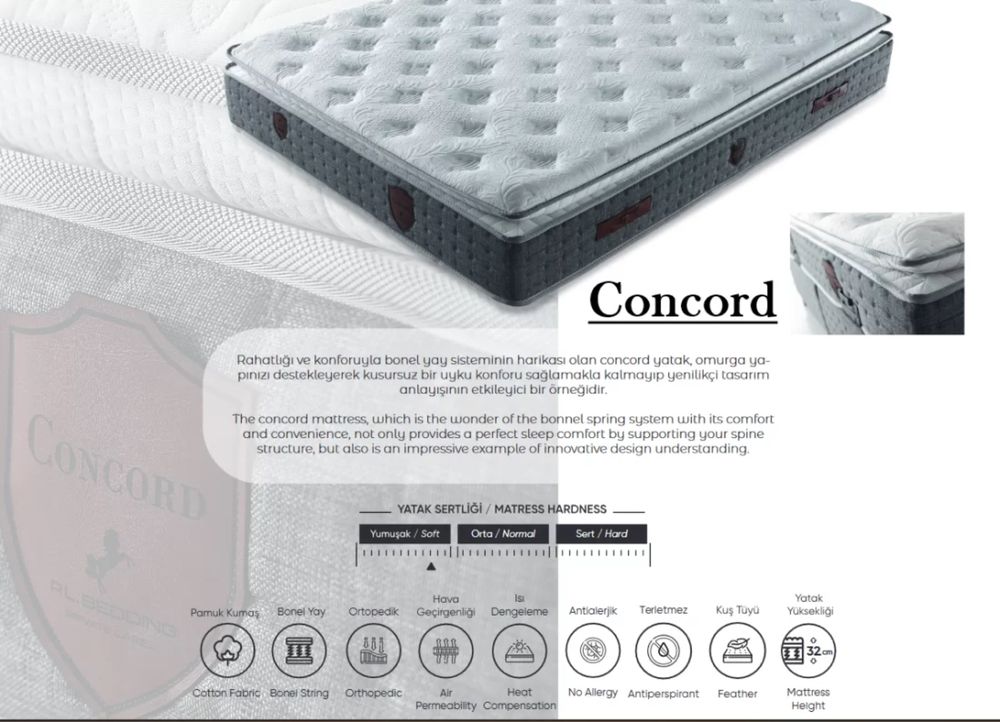 Тапицирано легло Concord