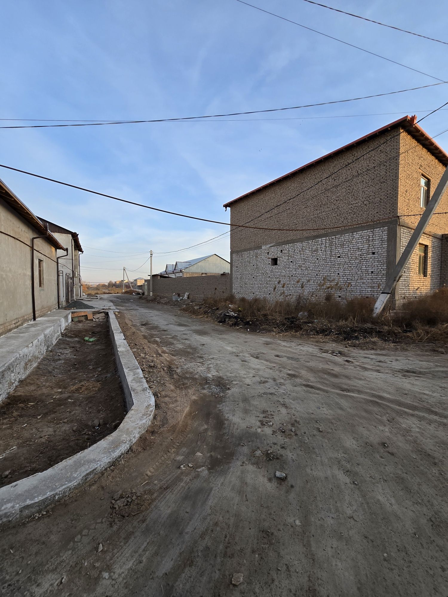 Урганч Телесентр йонда 700 кв/м курилиши тугалланмаган ховли жой