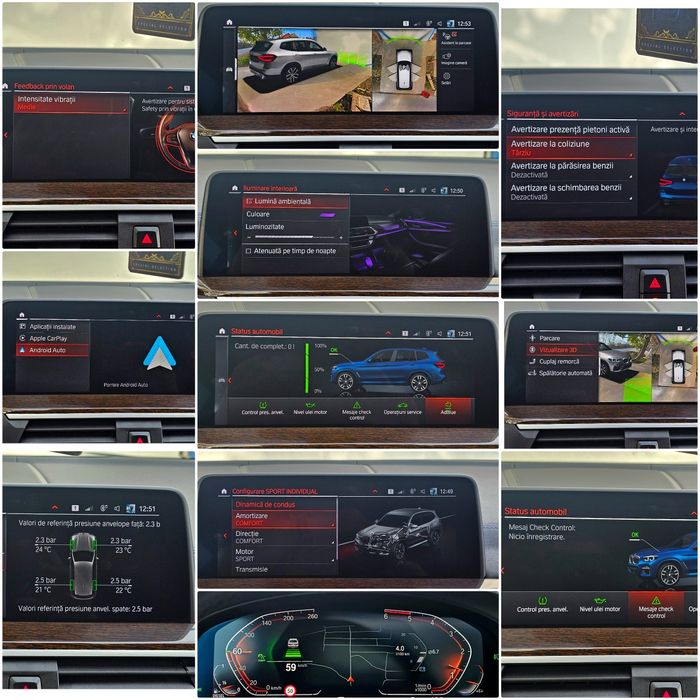 Bmw X3, 2.0d 190cp, trapa, distronic, camere 360⁰, pachet M