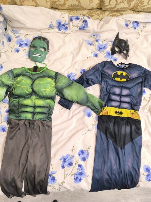 Костюмы карнавальные Бетман и Халк от 6 до 9 лет