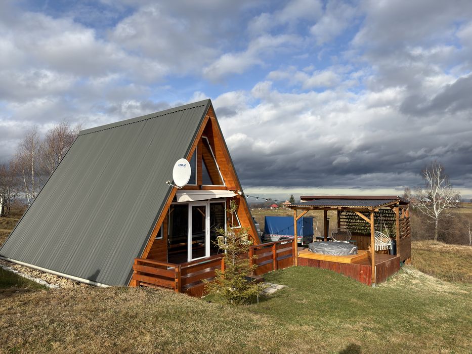 Cabana Aframe cu Jacuzzi încălzit, Rasca, Cluj