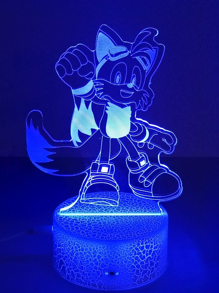 Jucărie Lampă de veghe Sonic led 3D