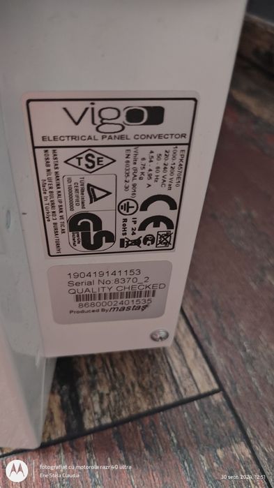 Convector ca nou cu display digital