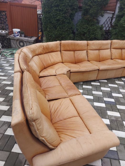 Vând colțar piele naturala