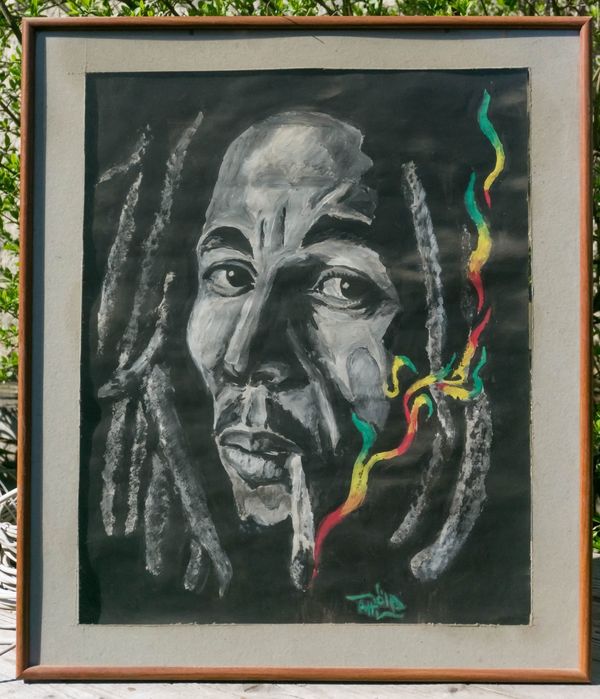 Tablou pictura pictat Bob Marley - cititi descrierea va rog