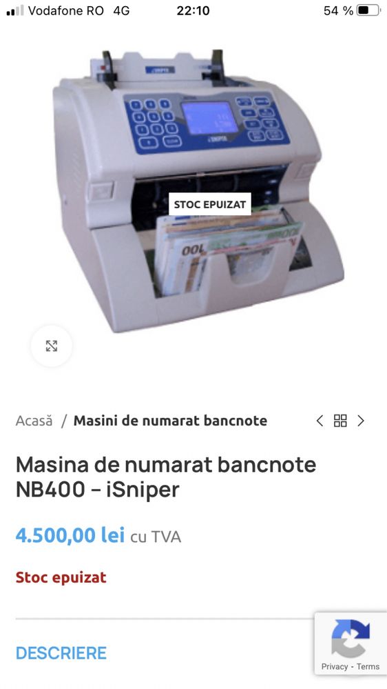 Masina de numarat bani amestecat 4 tipuri de banknote euro lire ron