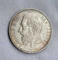5 franci 1873 Leopold II, Belgia
