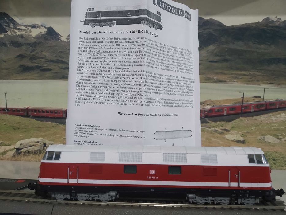 Gutzold locomotiva diesel BR 228 DBAG,HO, trenulete electrice