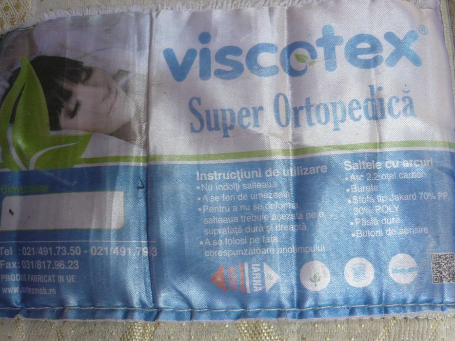 Saltea burete 160 cm x 200 cm sau mai mică