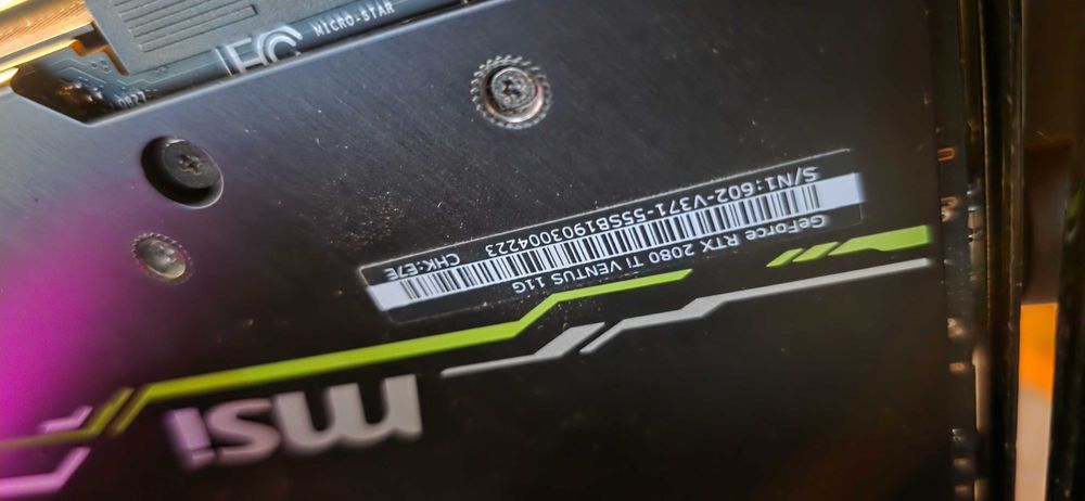 Placa video RTX 2080TI MSI