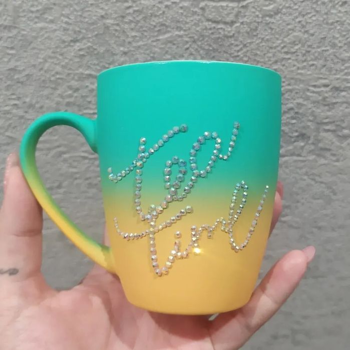 Кружка tea time со стразами