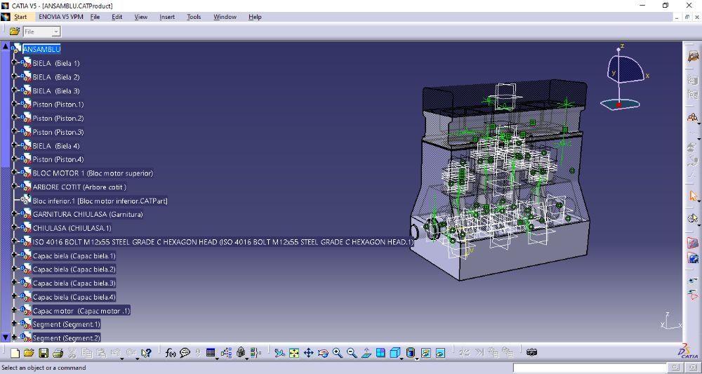 Realizez și execut desene 2D si modelare 3D in CATIA v5 si SolidWorks