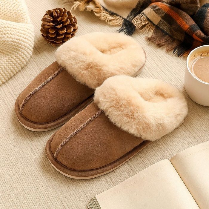 Оригинални Пухкави зимни пантофи SWISS LYX с мемори пяна - НОВИ