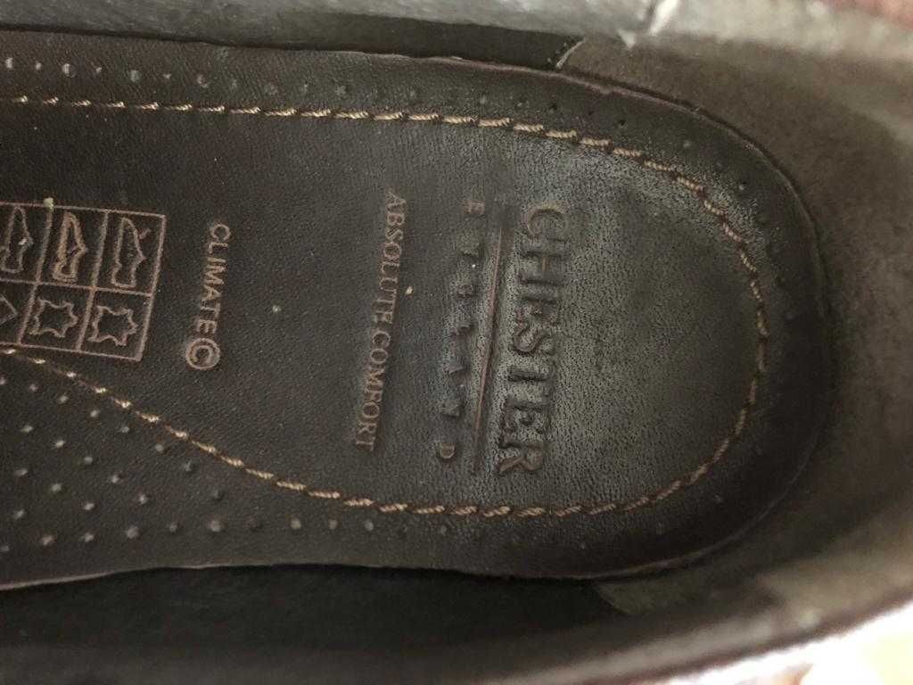 Мужские туфли, кожа, р.42, тёмно-коричневые, бренд Chester