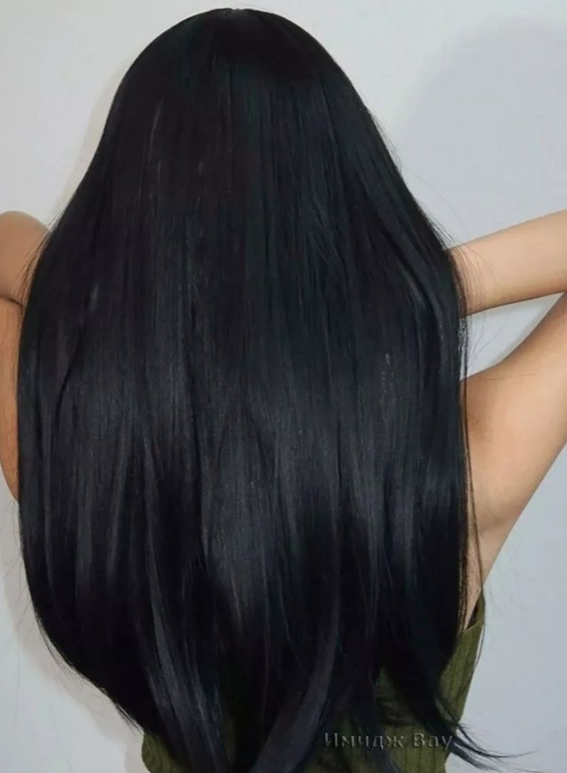 Стильный парик шатенка,длинный прямой волос