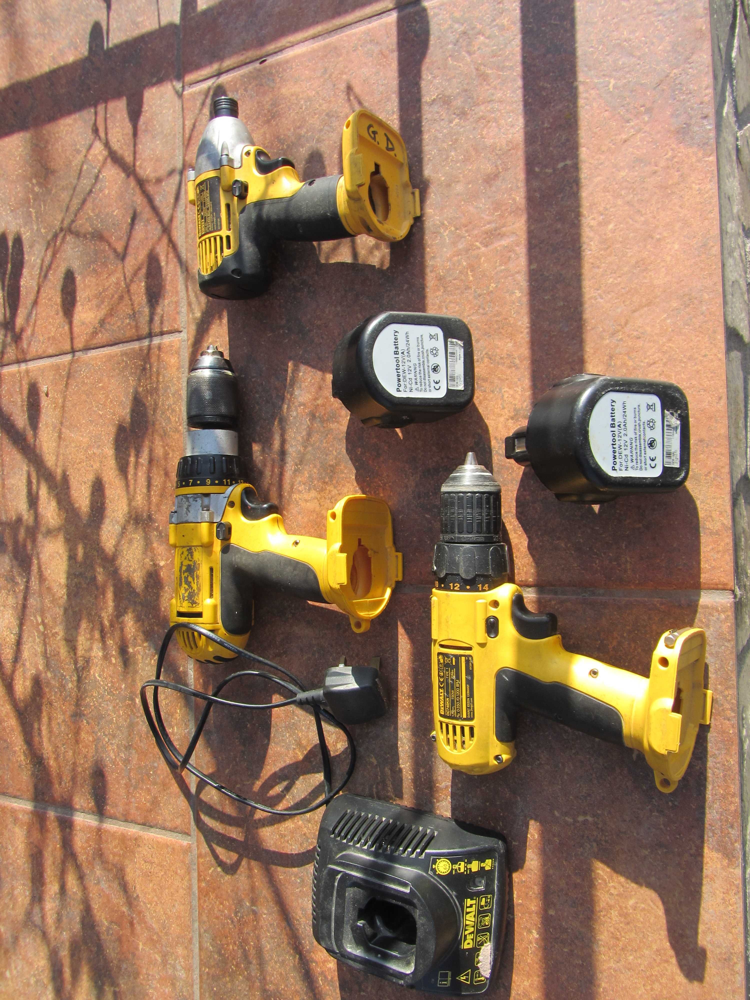 Set Dewalt ORIGINAL impact filetante 2 acumulatori incarcator