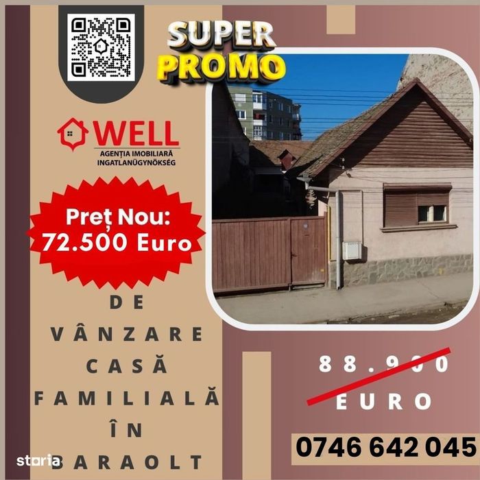 De vânzare casă familială în Baraolt, str. Kossuth Lajos