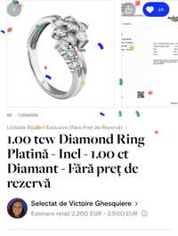 Inel logodna cu diamant 1 carat