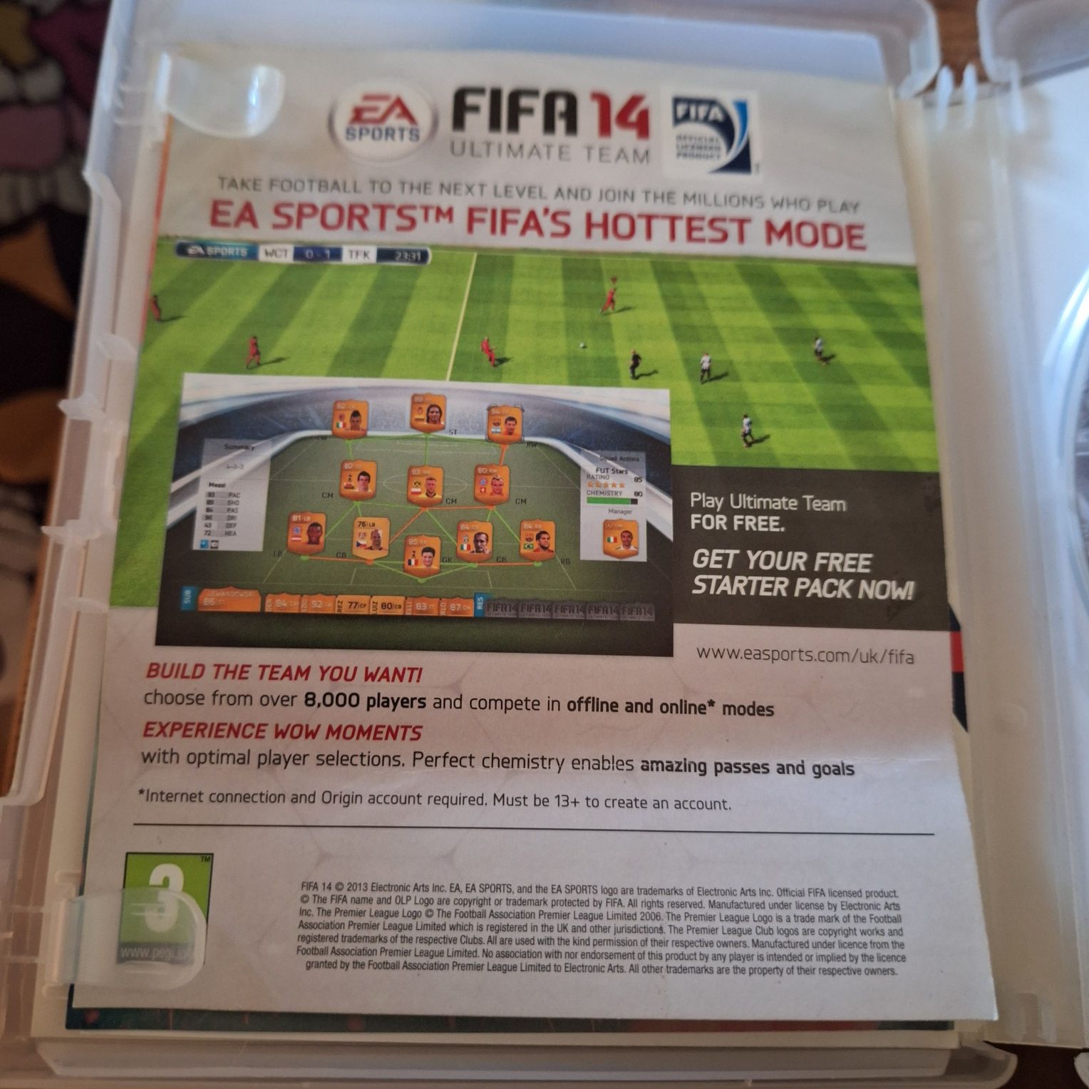 PS3 FIFA 14 Pegi 3