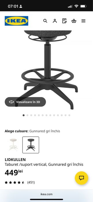 Scaun de Birou IKEA LIDKULLEN uz profesional