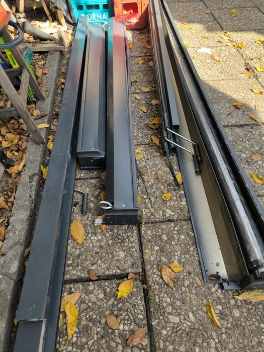 Vand 3 rulouri folie cristal, pe manivela