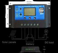 Controler solar Regulator de încărcare NEXON 12/24V 10A cu USB