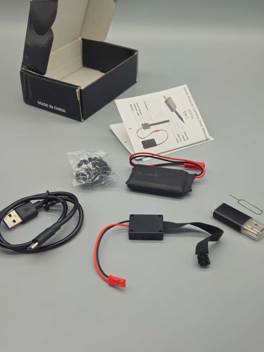 Мини камера с лентов обектив,външна батерия,за дискретен монтаж!