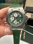 audemars piguet offshore green silver