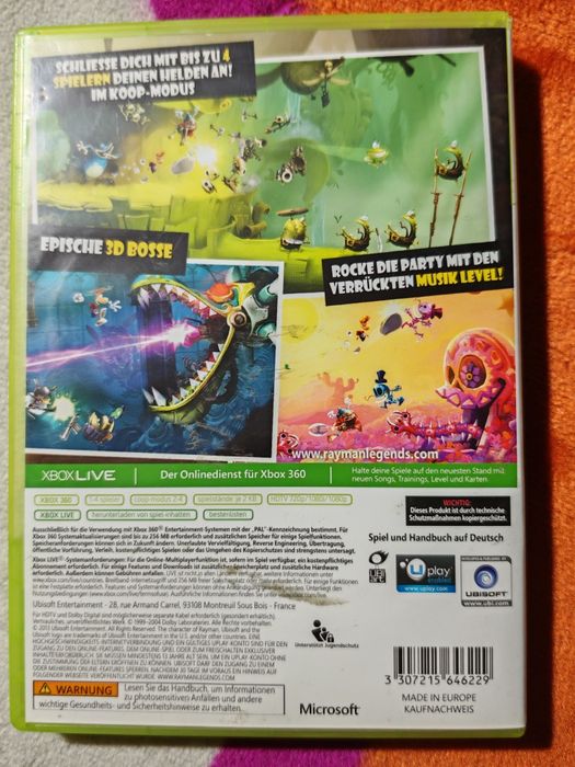 Rayman Legends  Xbox 360 Microsoft