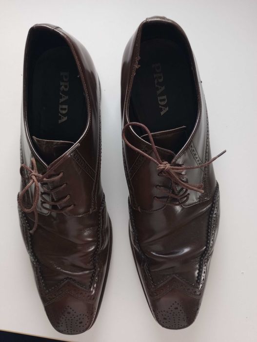 Оригинални мъжки официални обувки Prada