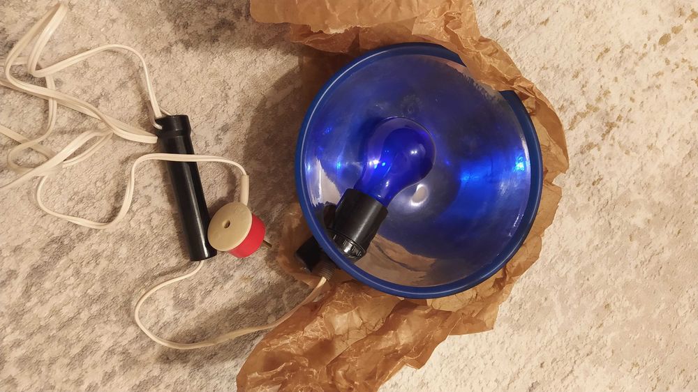 Синяя лампа рефлектор Минина