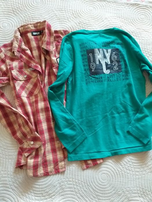Лот H&M , Tom  Tailor дънки , риза тениска 146 / 152