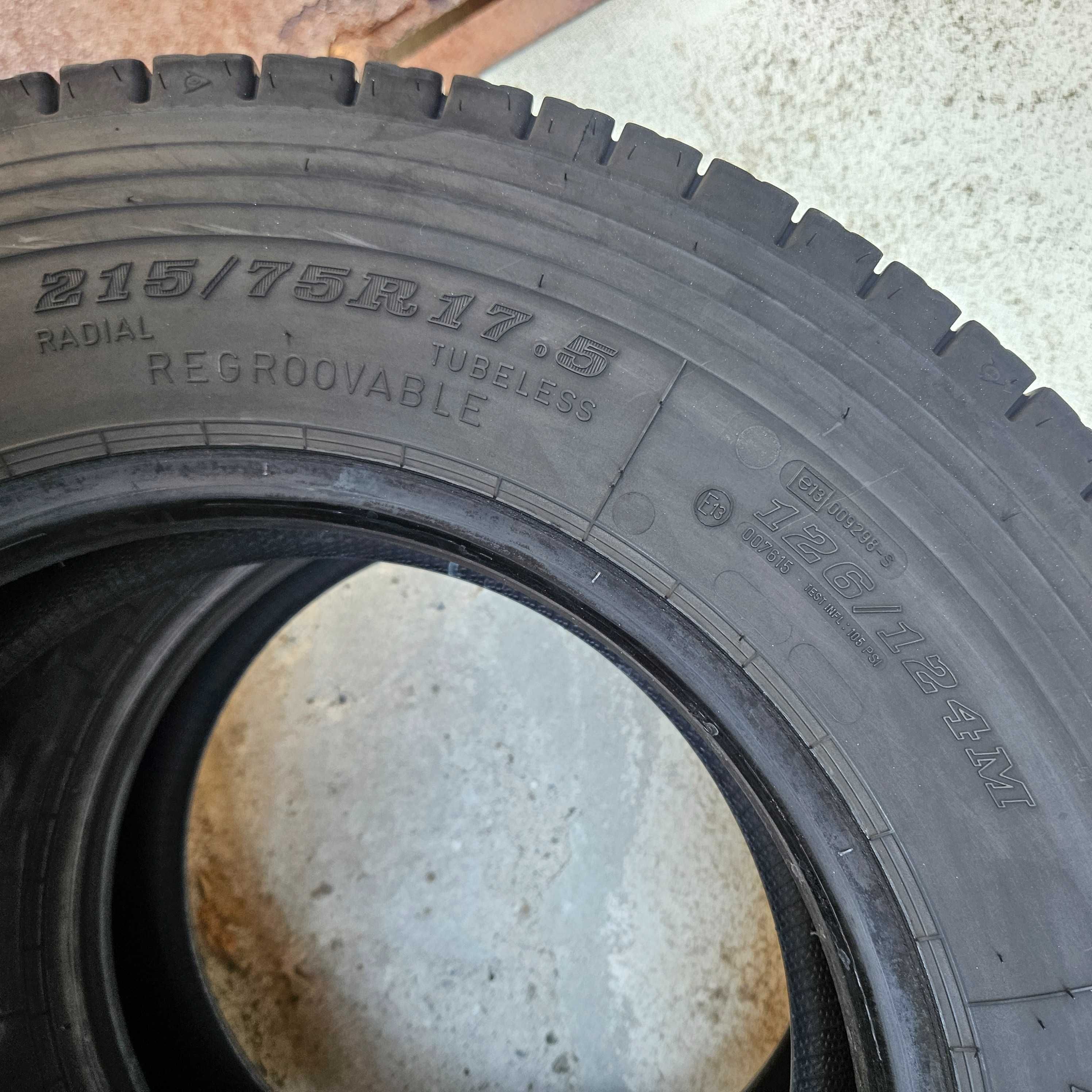 Тежкотоварни гуми задна шарка 215/75R17.5 Dunlop SP444 126/124M M+S