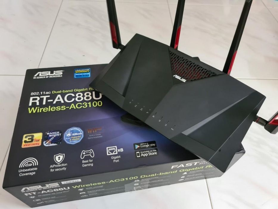 Router wireless ASUS RT-AC88U Dual-Band