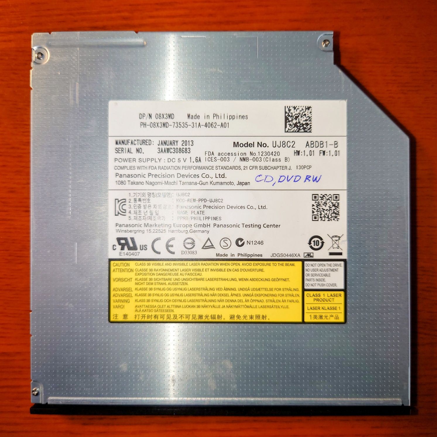 Оптический привод Panasonic DVD-RW