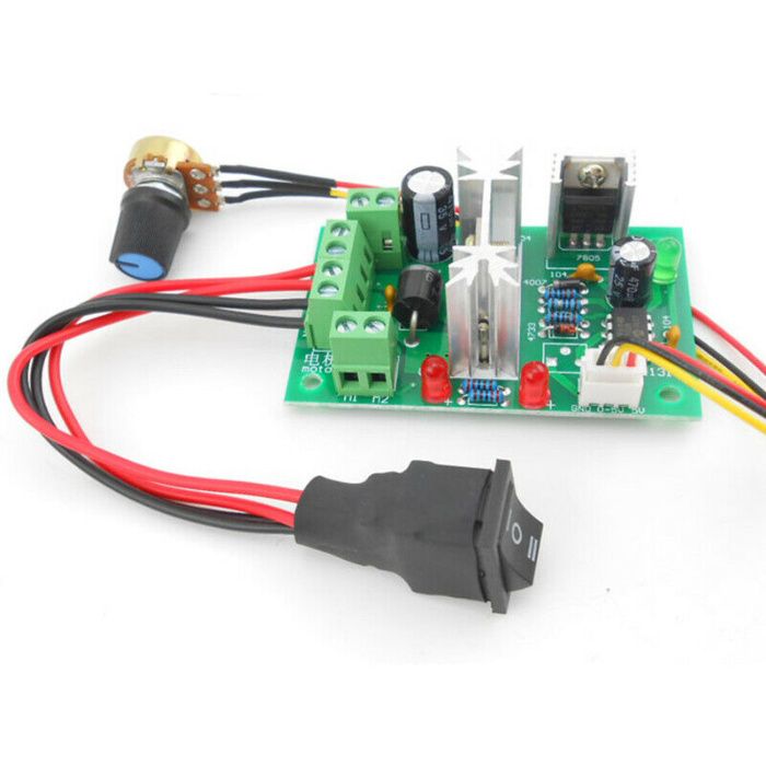 Regulator de turatie motor cc PWM 6A 6-30V -Schimbare sens. Nou!