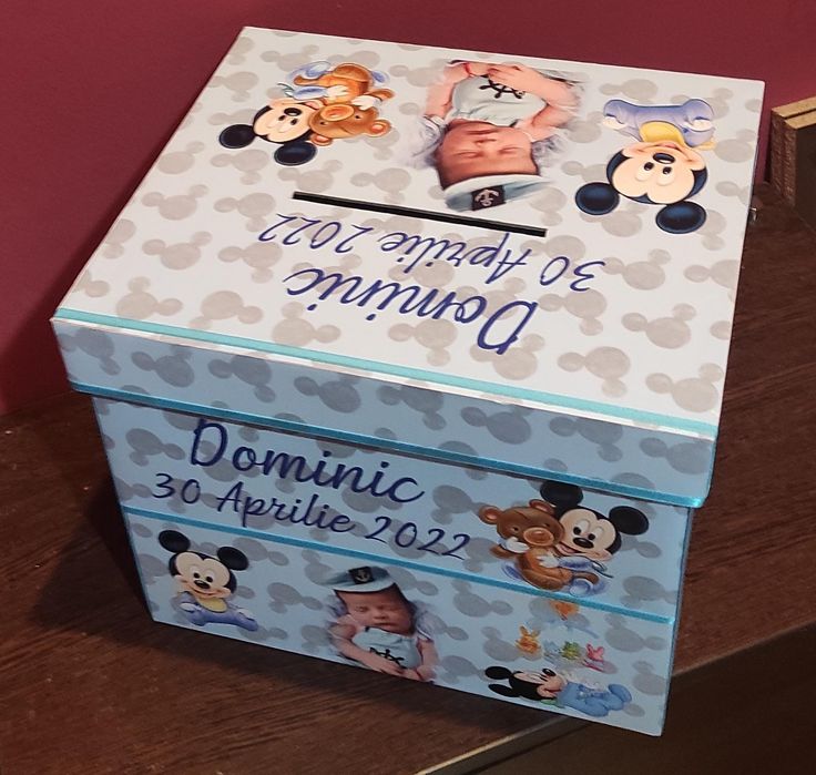 Cutie dar botez - Mickey