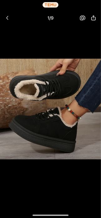 Женские Уютные Зимние Кроссовки с Флисовой Подкладкой