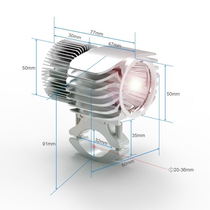 LED МОТО ВЕЛО АВТО Фар Водоустойчиви Дневни Светлини Мъгла