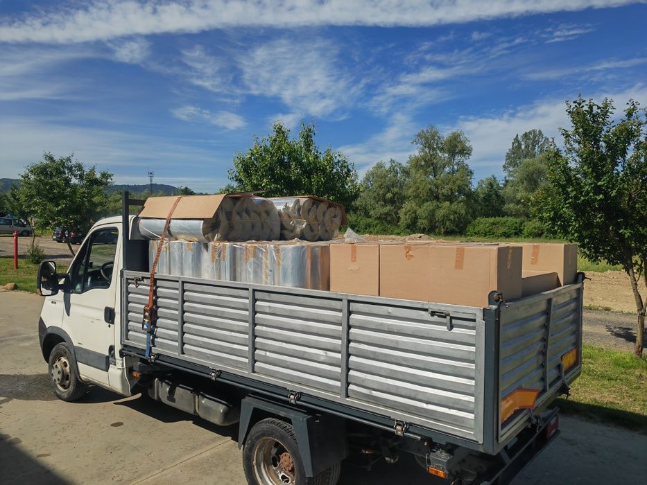 Transport nisip, pietriș,balast, materiale.