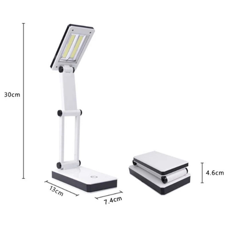 Lampa Birou Modulara cu 2 Leduri COB alimentare USB baterii Portabila