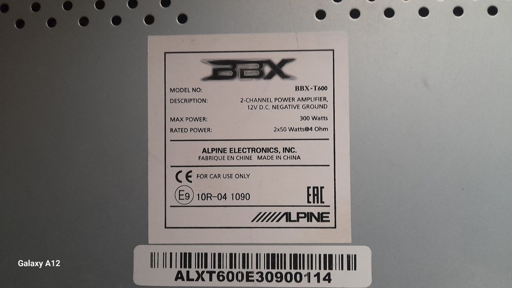 Subwoofer auto Alpain