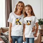 Тениски с Букви за Мама и Аз с пеперуди, цветя, еднорог и още