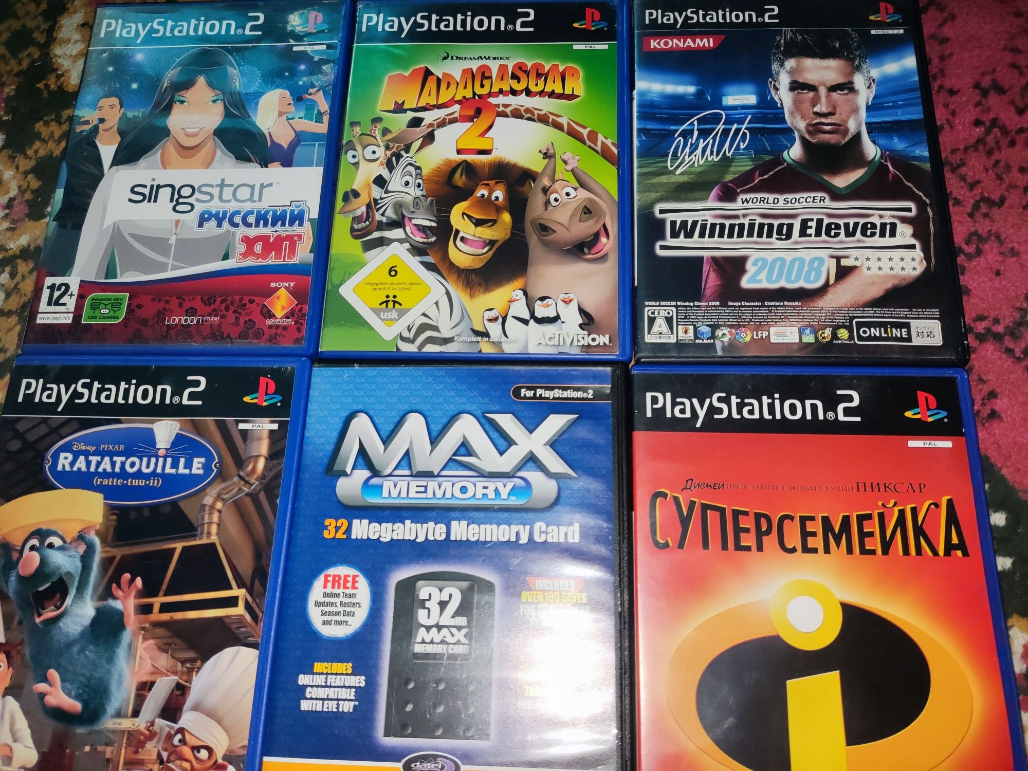 PS2 оригинальные диски !