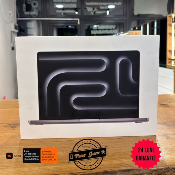 MacBook Pro 14 M3 512GB / 8GB RAM Space Grey GARANTIE 2 ANI | TrueGSM