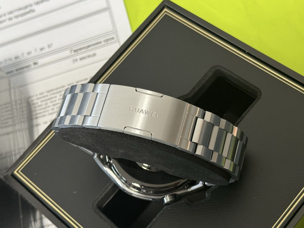 КАТО НОВ 48mm Huawei watch Ultimate Yettel Гаранция 2027 Green Titan