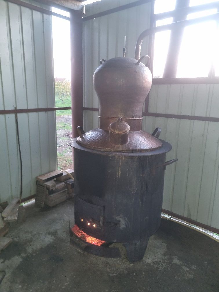 Vand cazan de tuica din cupru